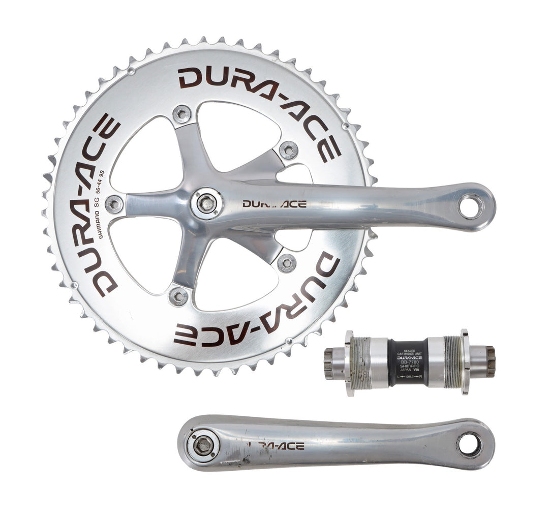 Shimano Dura-Ace FC-7700 2x9 Spd Road Bike Crankset 172.5mm 56/44T 130 BCD w/ BB