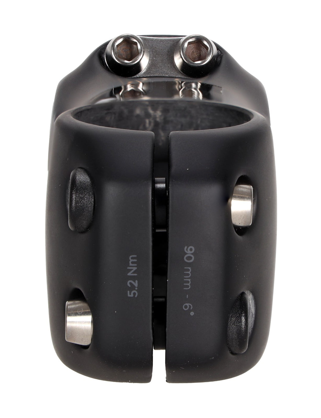 Black Inc Carbon Road Bike Stem 31.8 x 90mm 6º Black Gravel Titanium Hardware