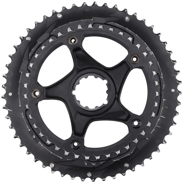SRAM Force 22 X-Glide Road Bike 11 Spd 53/39T Chainring SET 130 BCD Black 5-Bolt