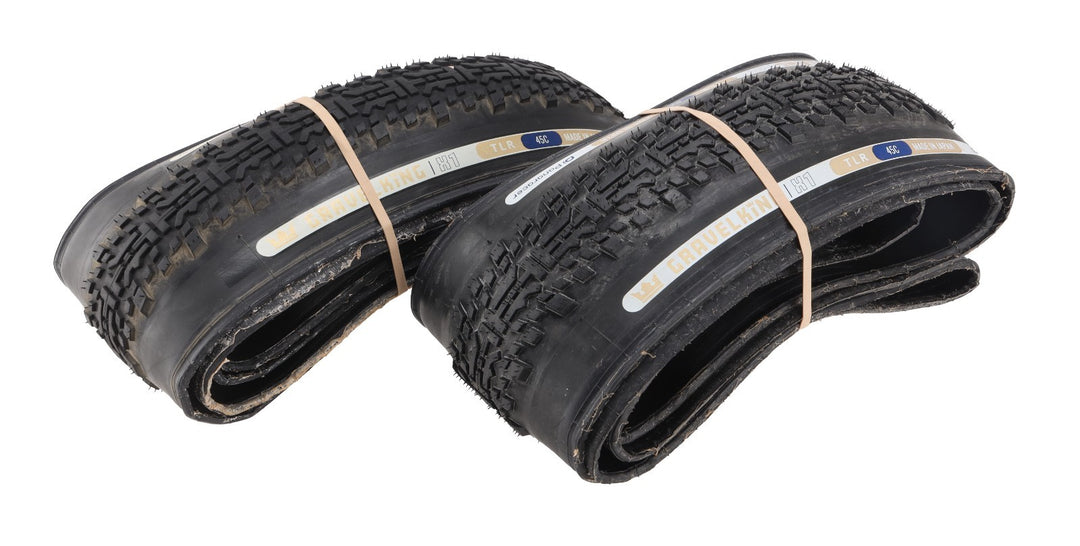 Panaracer GravelKing X1 Tubeless 700 x 45c Gravel Bike Tires PAIR Black TLC