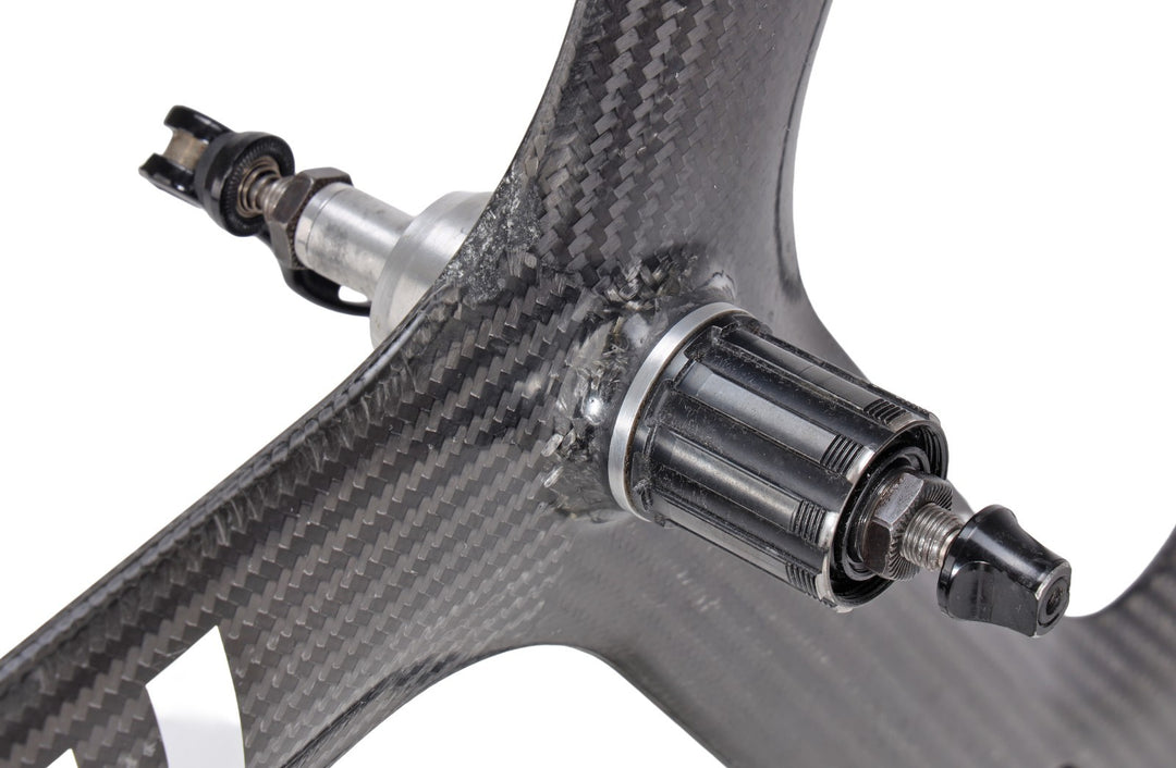 HED 3C Carbon Tri Spoke Clincher Road Bike REAR Wheel 700c 10 Sp QR Rim Brake TT