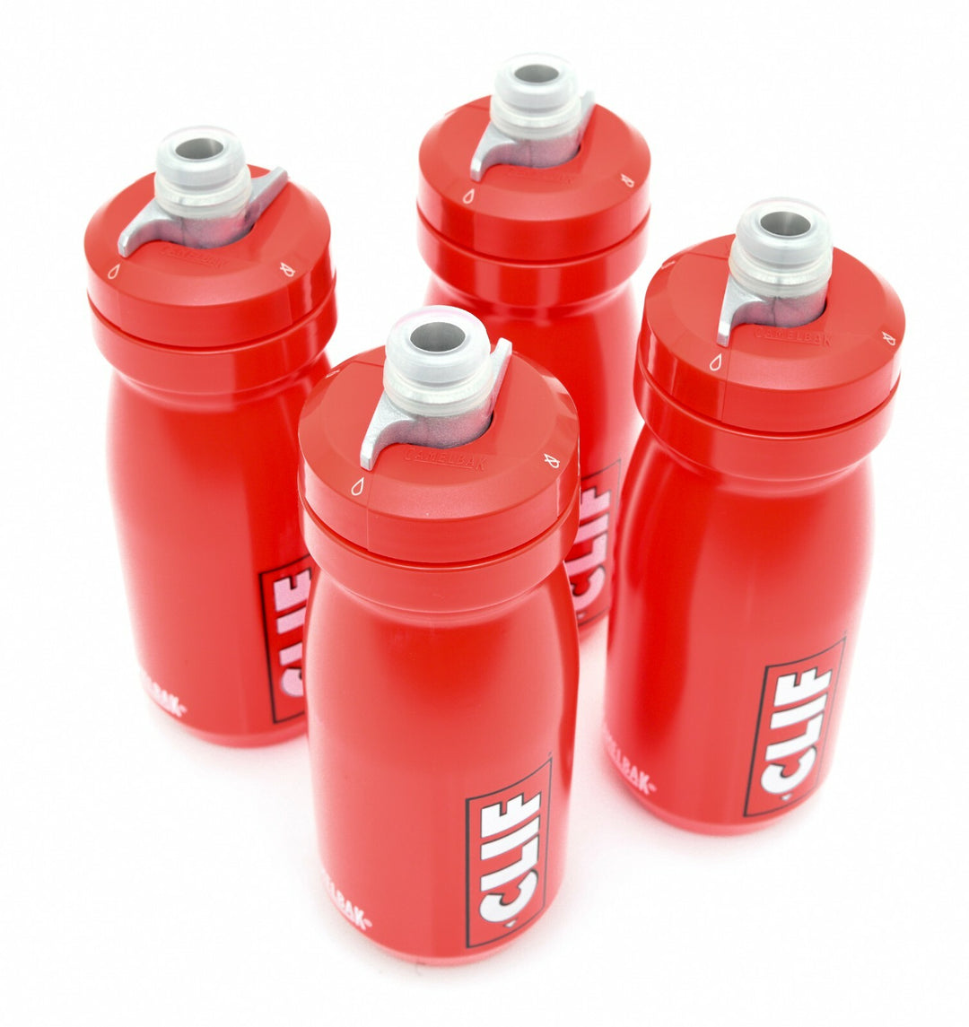 CamelBak Podium CLIF BAR 21 Oz Sport Water Bottle 4 PACK Red Black Bike Run Hike