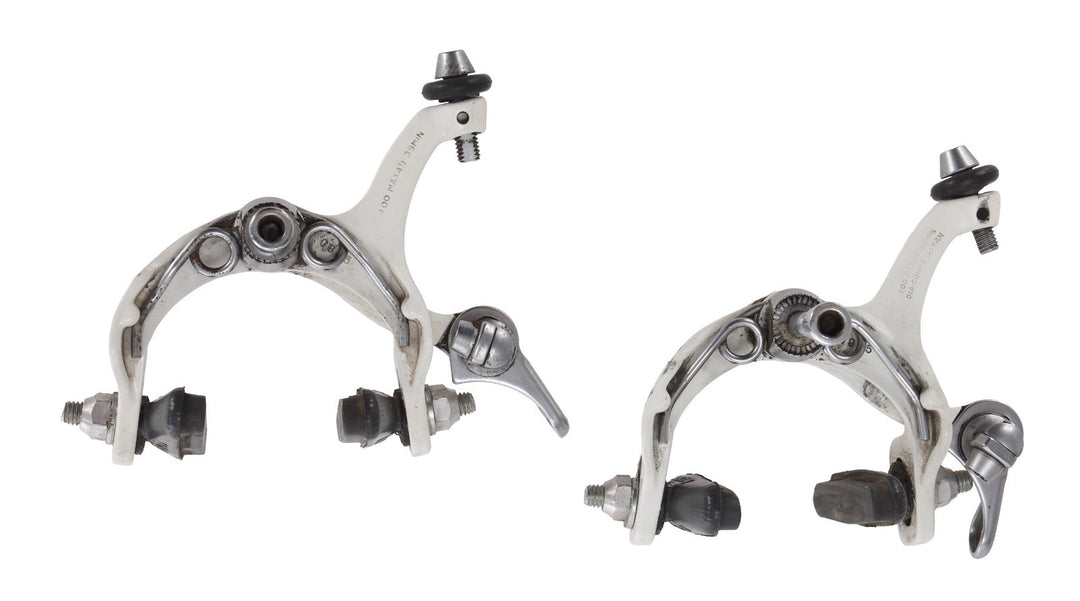 Dia-Compe Royal Gran Compe 400 Road Bike Rim Brake Caliper Set WHITE F+R Vintage