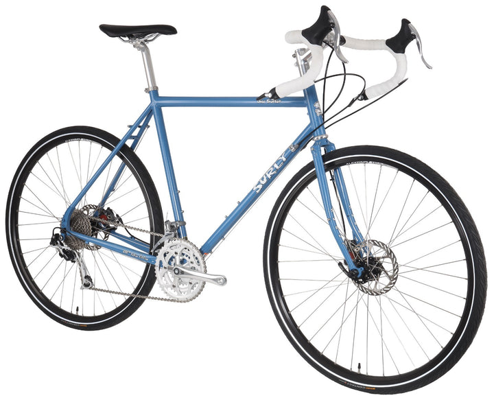 Surly Disc Trucker 3x 10 Sp Touring Bike 56cm BLUE 4130 Dura-Ace XT Sugino 2017