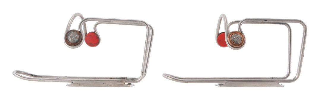 Elite Ciussi Inox Stainless Steel Road Bike Bottle Cage PAIR MTB Cycling Italy