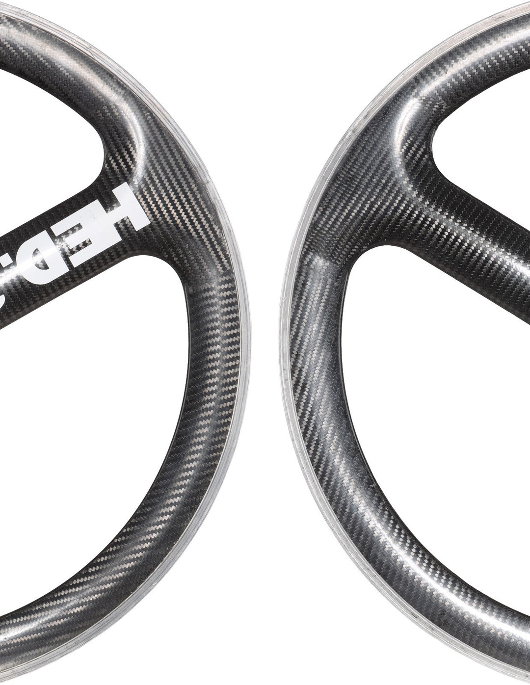 HED 3C Carbon Tri Spoke Clincher Road Bike Wheelset 700c 10 Spd QR Rim Brake TT