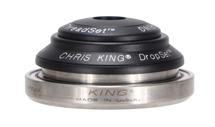Chris King DropSet 2 GripLock Steel MTB Headset Tapered 42/52mm Matte Jet BLACK