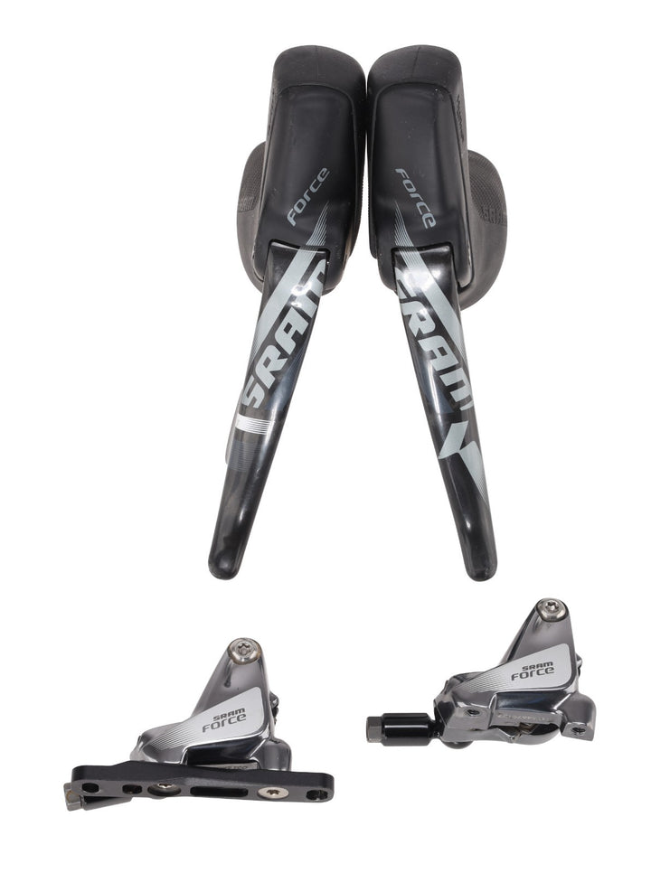 SRAM Force 22 HydroR 2x 11 Speed Road Bike Shift/Brake Levers + Calipers Flat Mt