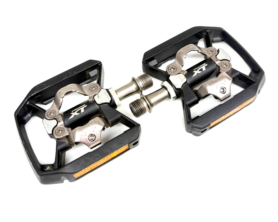 Shimano Deore XT PD-T8000 SPD Clipless Commuter Bike Pedals 9/16" Urban Hybrid