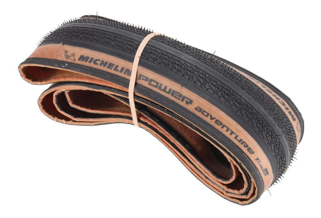 Michelin Power Adventure TLR Gravel Bike Tire 700 x 36c Tan Wall Tubeless-Ready