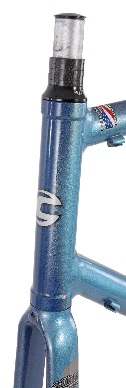 Cannondale R1000 Sport CAAD5 Alloy Road Bike Frameset XL 60cm Blue Rim QR 2003