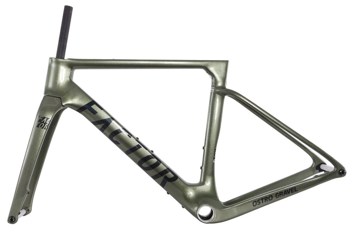 Factor Ostro Gravel Premium v1 Carbon Disc Frameset 54cm Olive CeramicSpeed 2023