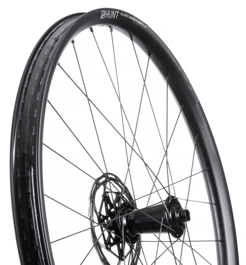 HUNT All Mountain H_IMPACT 29 Carbon Mtn Bike FRONT Wheel 6B Disc 15x 110mm DH