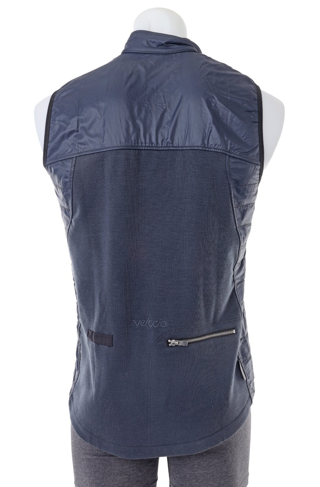 Velocio Recon Quilted Vest Men MEDIUM Navy Merino Gilet Cycling Road Bike Gravel