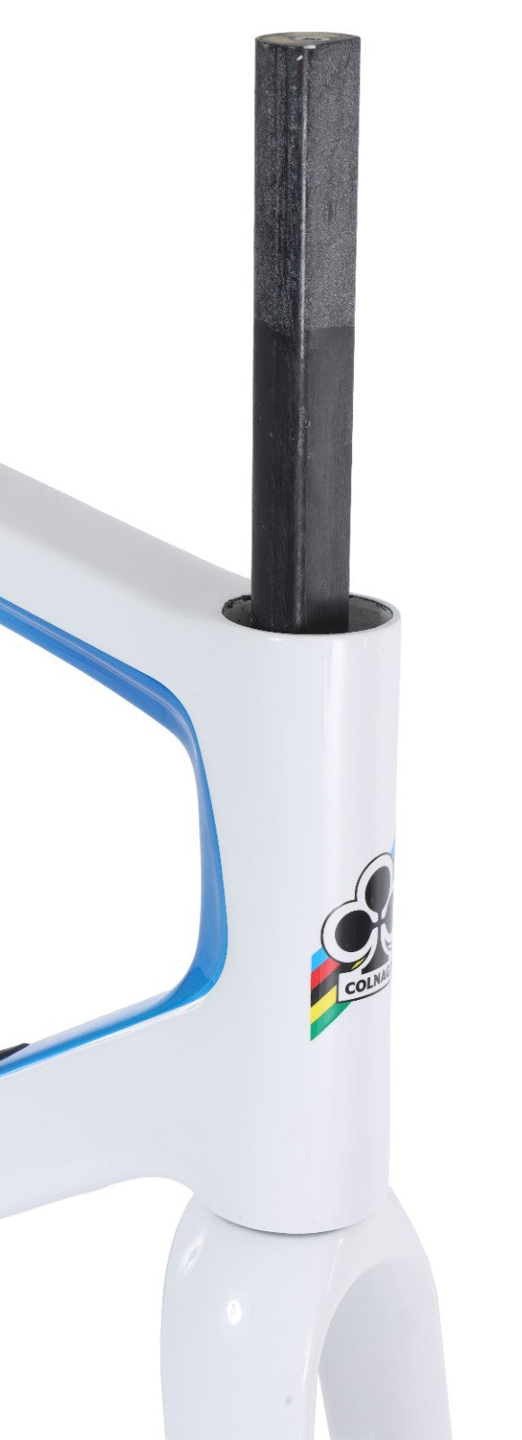 Colnago V3Rs Carbon Disc Road Bike Frameset 56cm White/Blue Thru-Axle 700c 2022