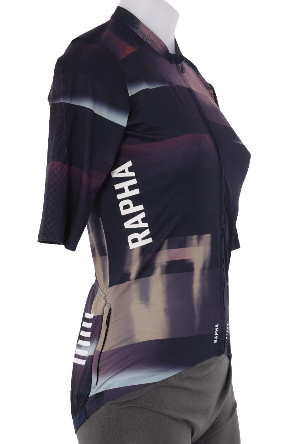 Rapha Pro Team Aero Short Sleeve Jersey Women MEDIUM Black Fade Road Bike