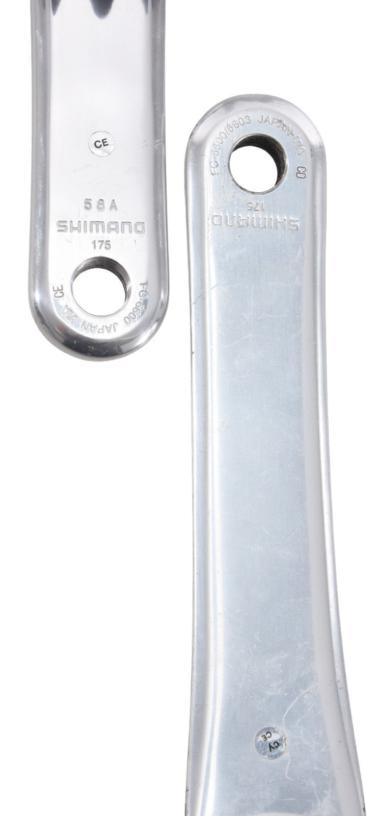 Shimano Ultegra FC-6600 2x 10 Speed Road Bike Crankset 175mm 53/39T Vintage