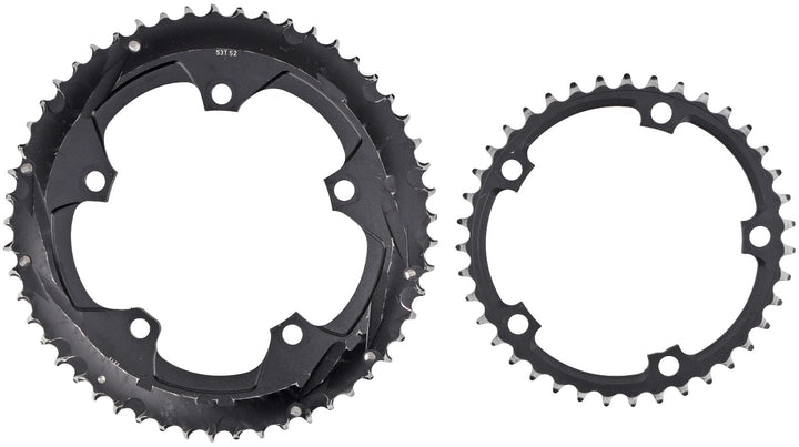 SRAM Red X-Glide Road Bike 10 Speed 53/39T Chainring SET 130 BCD Black 5-Bolt