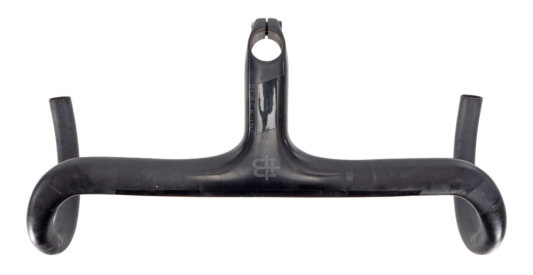 Black Inc Integrated Barstem Carbon Cockpit 44cm 120mm -6º Handlebar Stem Road