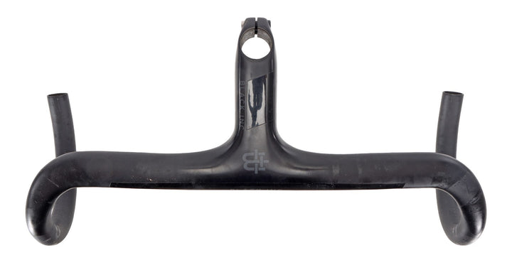 Black Inc Integrated Barstem Carbon Cockpit 44cm 120mm -6º Handlebar Stem Road