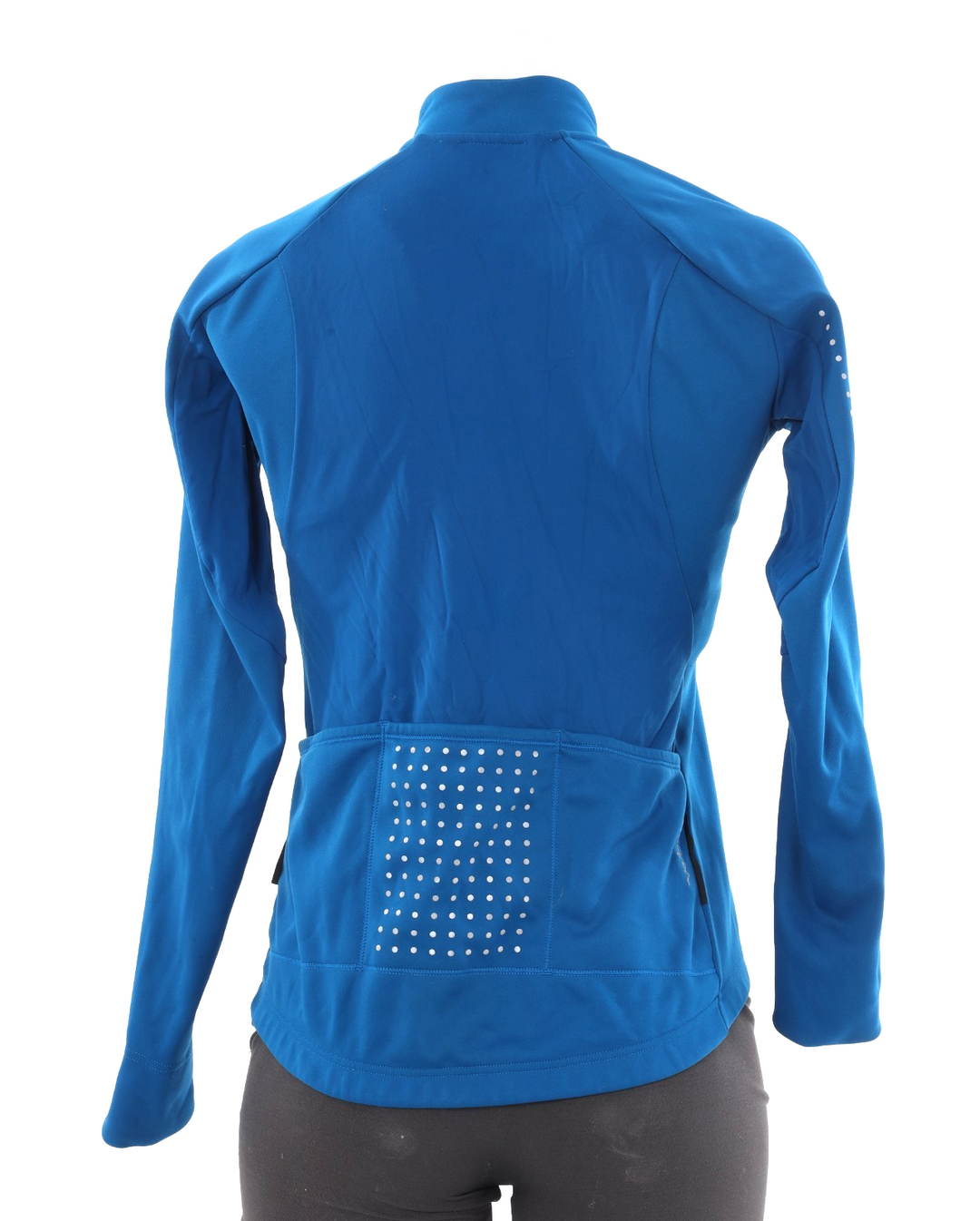 Velocio Signature Softshell Cycling Jacket Women SMALL Blue Road Bike Gravel MTB