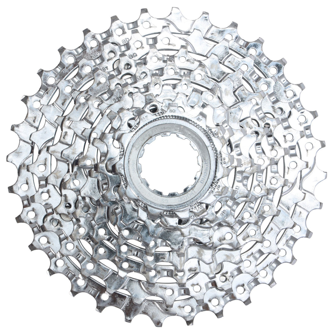 Shimano Deore XT CS-M750 9 Spd Mountain Bike Cassette 11-34T Steel Hyperglide HG