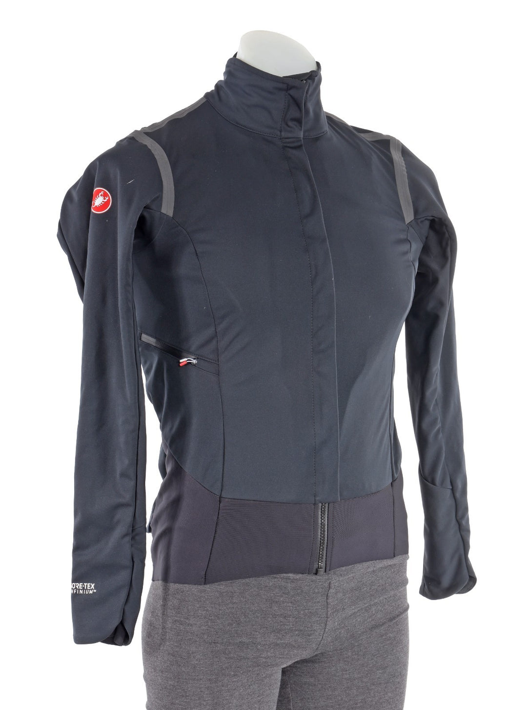 Castelli Alpha RoS 2 W Jacket Long Sleeve Thermal Jersey Women SMALL Black Road