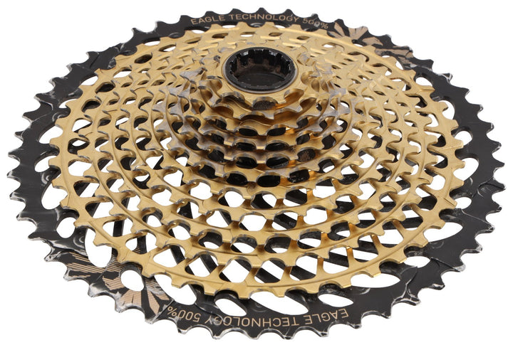 SRAM XX1 Eagle XG-1299 AXS 12 Spd Mountain Bike Cassette 10-50T GOLD XD 500% MTB