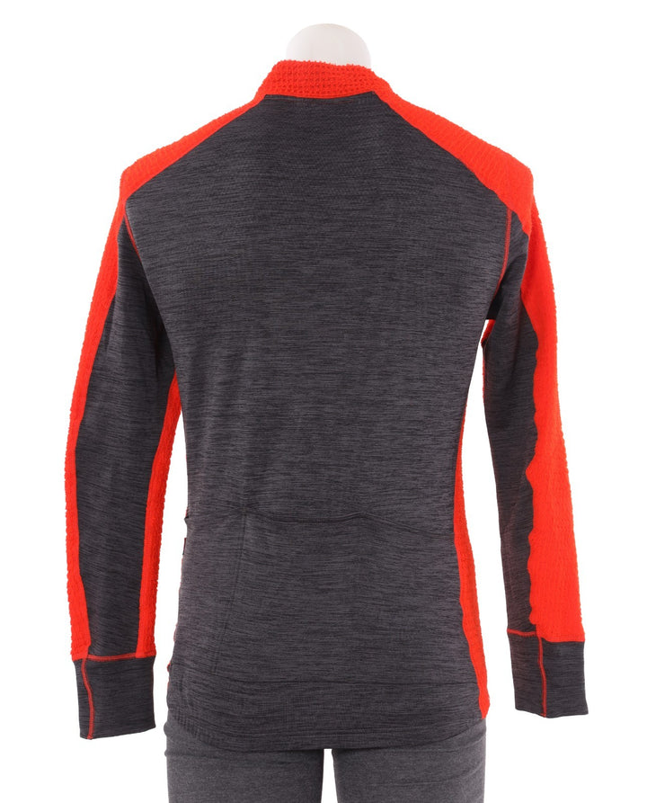 Velocio Alpha Long Sleeve Mid-Weight Layer LARGE Orange Winter Cycling