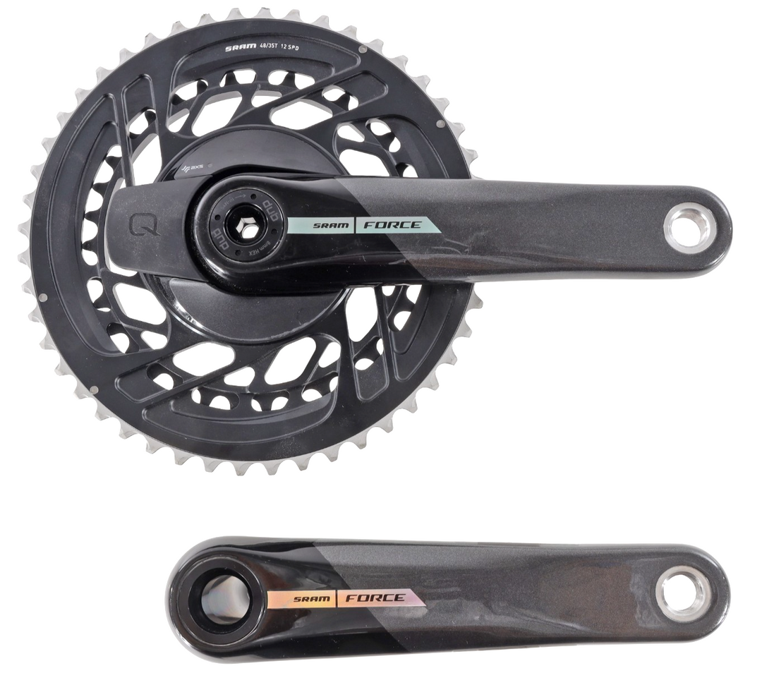 SRAM Force D2 AXS Carbon 2x12s 172.5mm Road Bike Power Meter Crankset 48/35T DUB