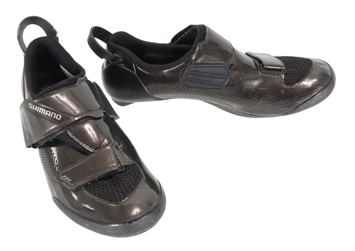 Shimano TR9 Carbon Tri Racing Shoes EU 38 US Men 5-5.5 Brown 3-Bolt SH-TR901