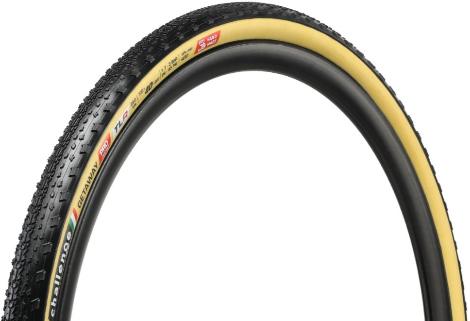 Challenge Getaway PRO Gravel Bike Tubeless Tire 700 x 40c TLR Cyclocross Tanwall