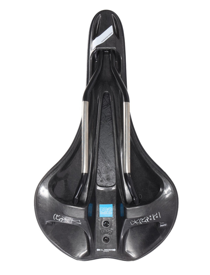 PRO Turnix Offroad Carbon Road Bike Saddle 152mm 7 x 7mm INOX Rails Gravel BLACK