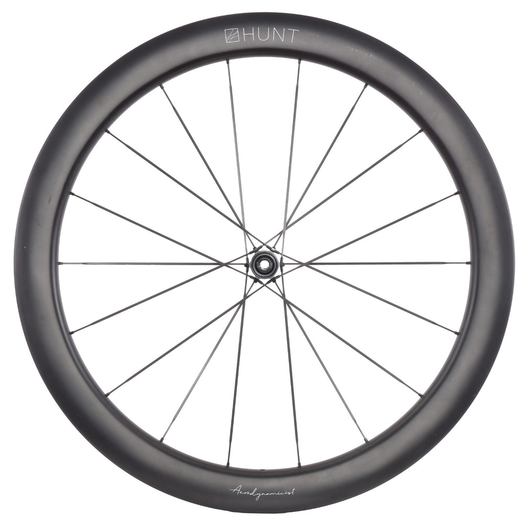 HUNT 54 Aerodynamicist UD Carbon Spoke Disc Tubeless FRONT Road Wheel 700c EZO