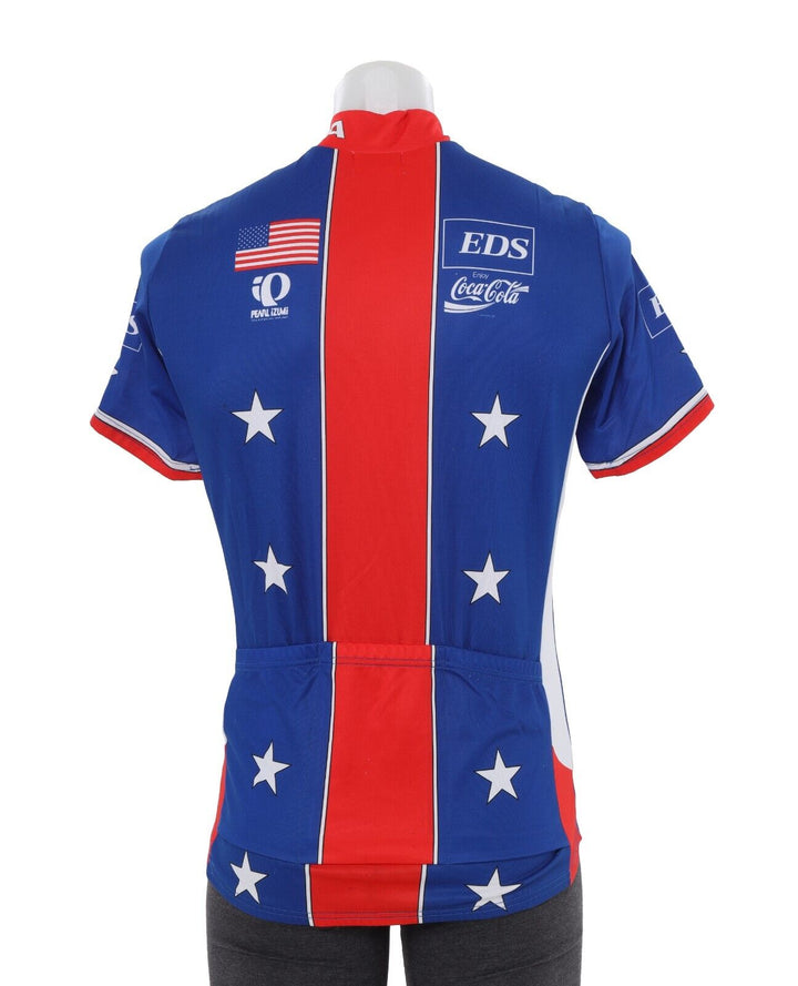 Pearl Izumi Team USA EDS Short Sleeve Cycling Jersey Men LRG Vintage Road Bike