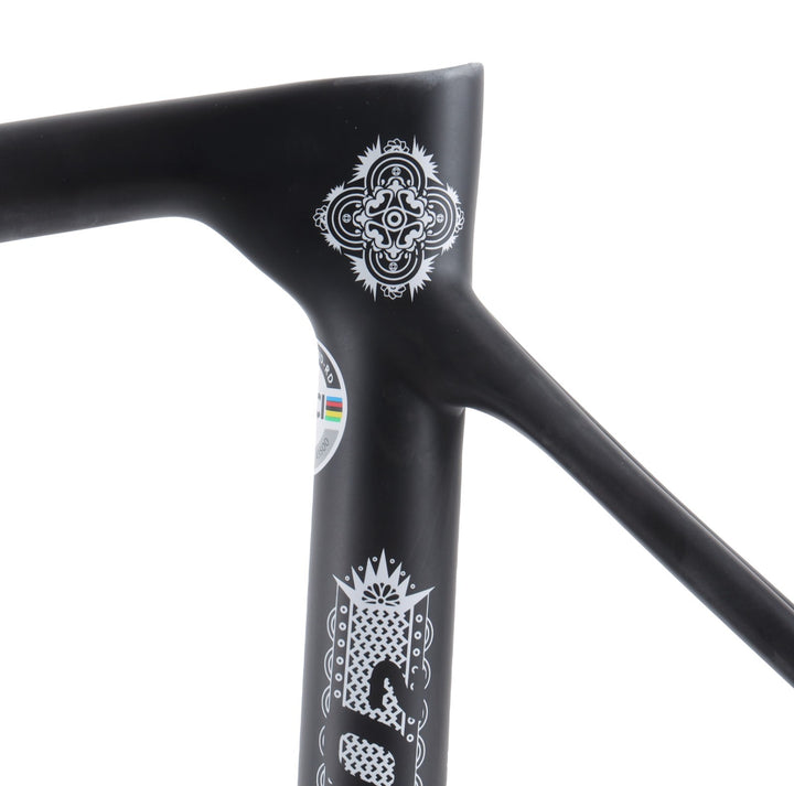 Factor O2 VAM Disc Premium Carbon Road Bike Frameset 58cm Ornate Nero 2023
