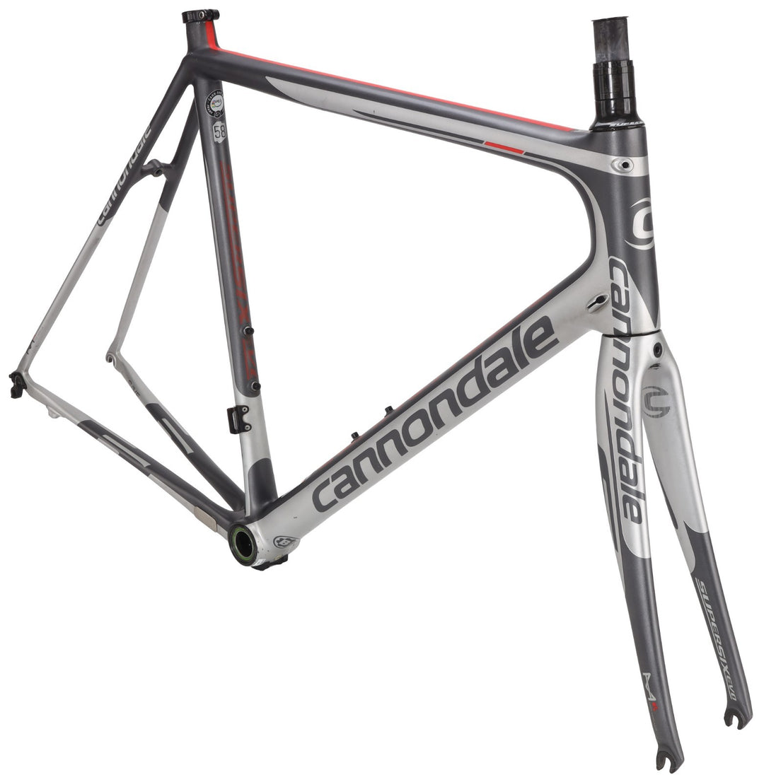 Cannondale SuperSix EVO Hi-MOD Carbon Road Frameset 58cm Silver 700c Rim QR 2015