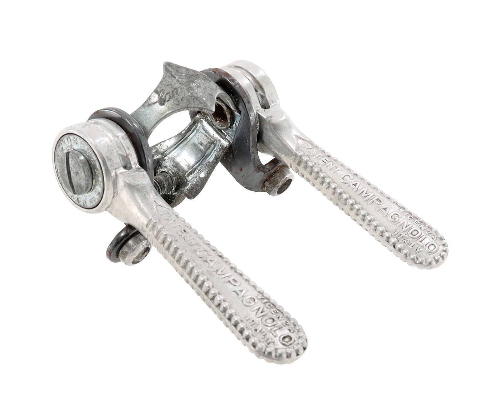 Campagnolo NUOVO RECORD Wレバー シフター ビンテージ Campagnolo Nuovo/Super Record Downtube Bike Shifters w/ Clamp