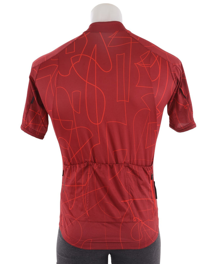 Velocio Line SE Short Sleeve Jersey Men MEDIUM Red Road Gravel Bike Mountain MTB
