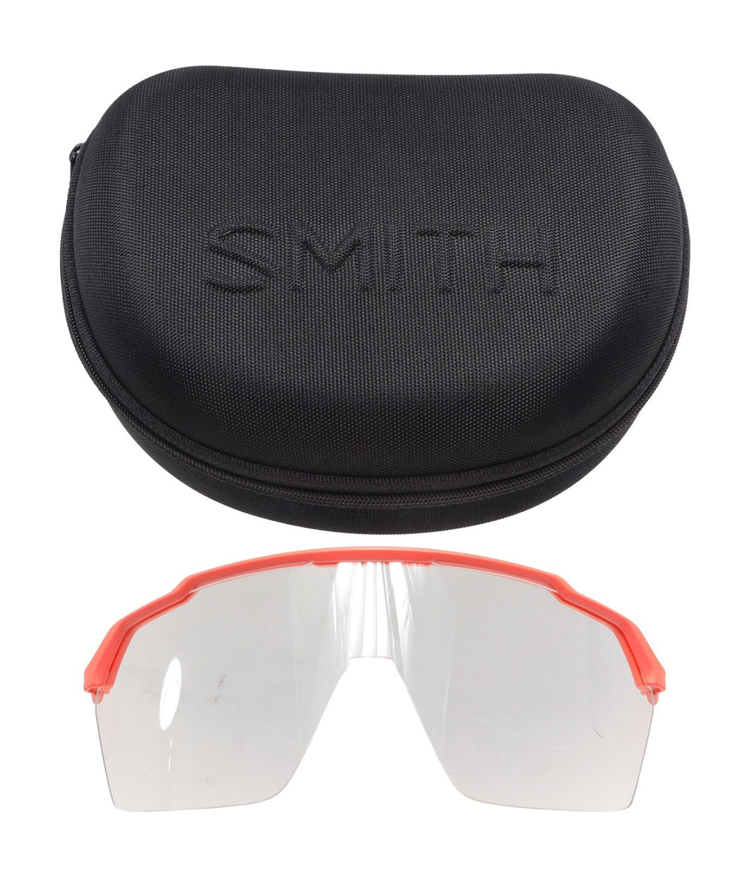 Smith Shift XL MAG Sunglasses Peach Frame Green Lens + Clear Lens