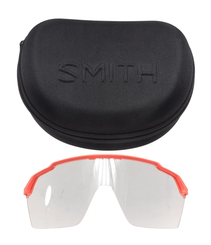 Smith Shift XL MAG Sunglasses Peach Frame Green Lens + Clear Lens