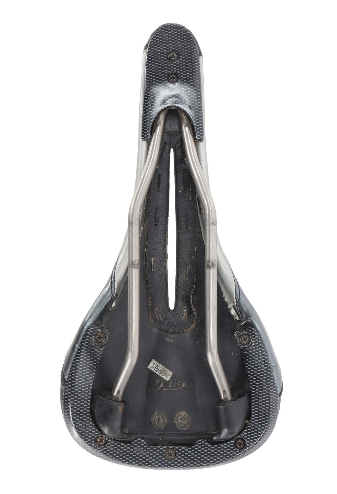 RavX Speed X Carbon Road Bike Saddle 130mm 7 x 7mm Titanium Black