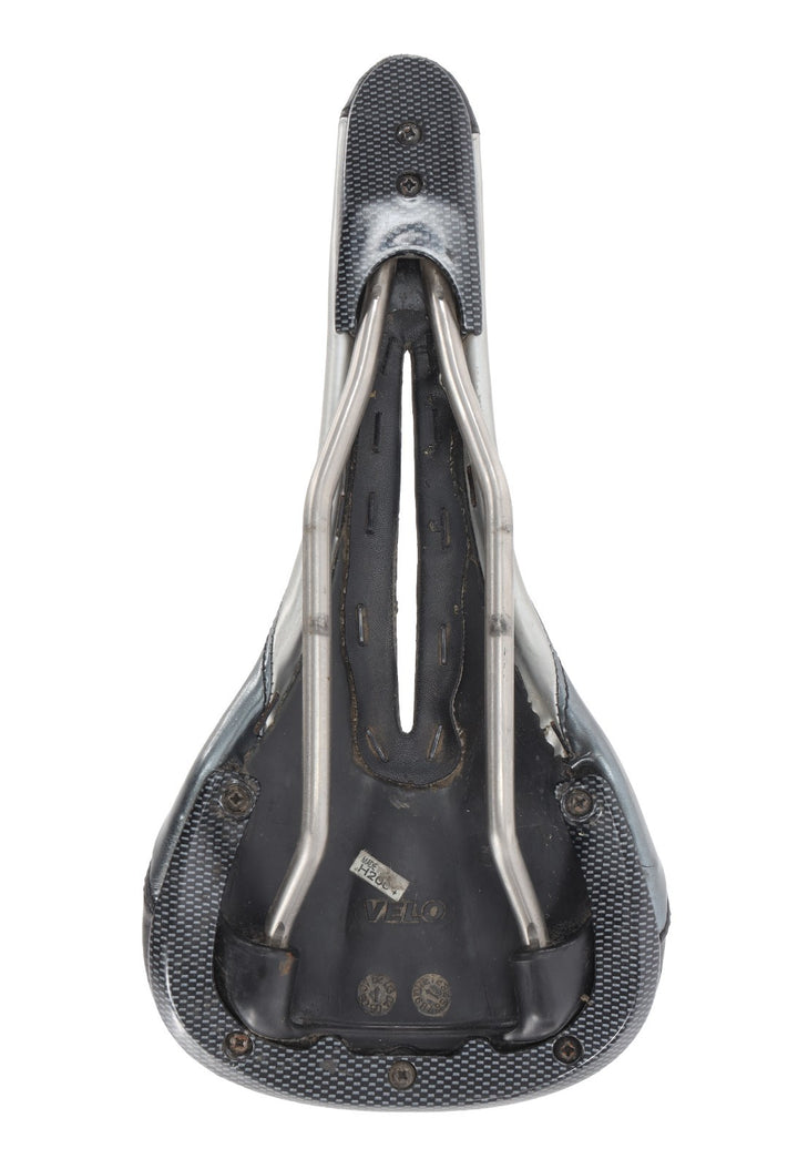 RavX Speed X Carbon Road Bike Saddle 130mm 7 x 7mm Titanium Black