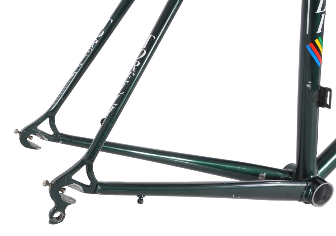 Torelli Corsa Strada Steel Road Bike Frameset 55cm Carbon Fork Green 700c Italy