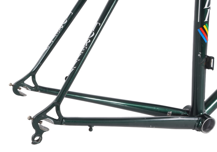 Torelli Corsa Strada Steel Road Bike Frameset 55cm Carbon Fork Green 700c Italy