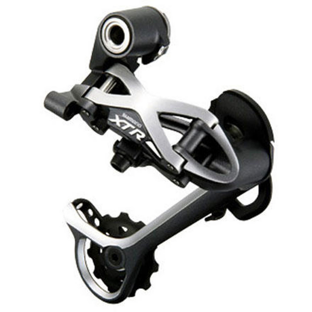 Shimano XTR RD-M970 SGS 9 Spd Mtn Bike Rear Derailleur Carbon Long Cage Vintage