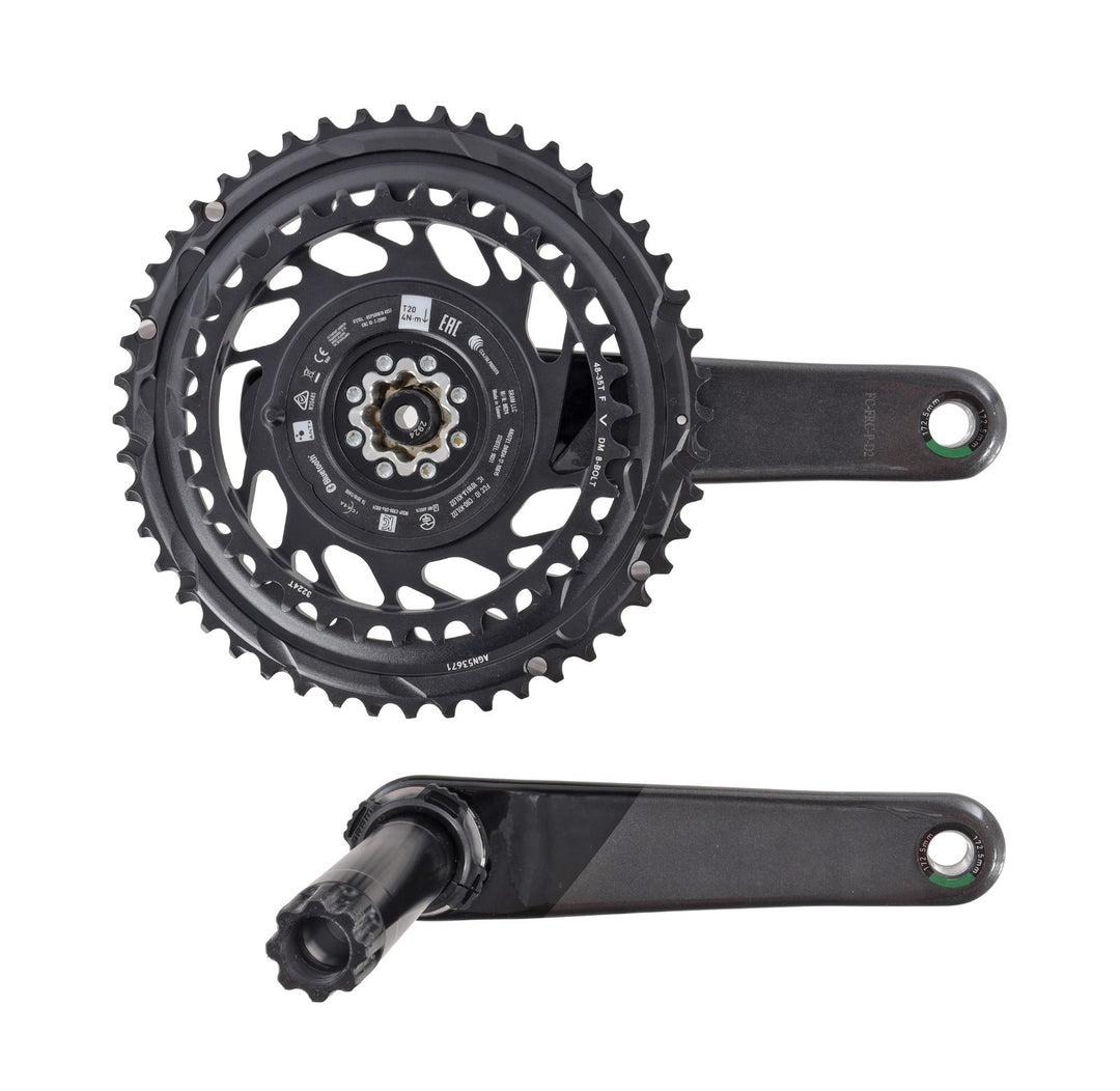 SRAM Force D2 AXS Carbon 2x12s 172.5mm Road Bike Power Meter Crankset 48/35T DUB