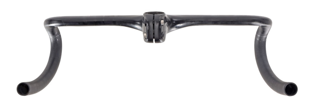 Black Inc Integrated Barstem Carbon Cockpit 44cm 120mm -6º Handlebar Stem Road