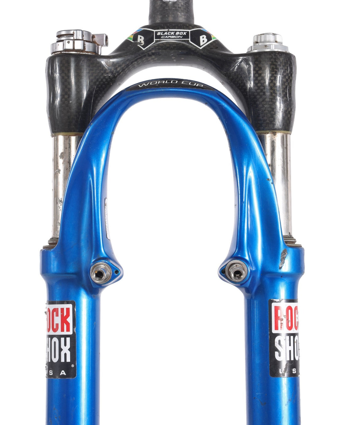 RockShox SID World Cup Dual Air 26" Mtn Bike Fork Carbon Ti 80mm Disc FOR PARTS