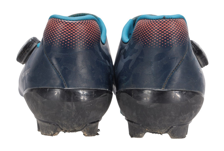 Shimano SH-RX800W Carbon Gravel Bike Shoes EU 40 US Women 7.8 Blue 2-Bolt RX8